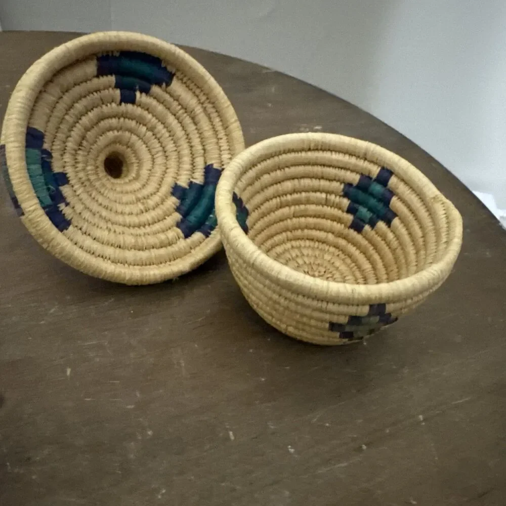 Ethiopian Woven Lidded Basket